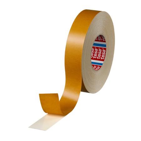 04964-00033-00 Tesa 4964 White Double Sided Cloth Tape, 390 Thick, 7,6 N/cm, Cloth Backing, 38mm x 50m