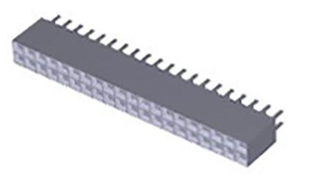 7-534998-0 TE Connectivity AMPMODU Mod IV, 2.54mm Pitch, 40 Way, 2 Row Female Connector Housing