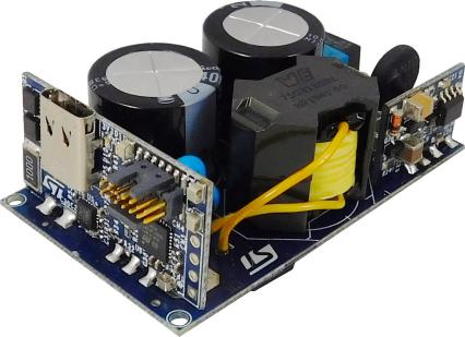 STEVAL-USBPD27S STMicroelectronics Compact 27W USB Type C Power Delivery 3.1 with PPS adapter reference design Power Management for