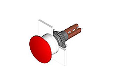 61-1140.0 EAO Illuminated Push Button Switch for Use with Series 61 Switches