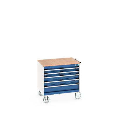 40402153-11V Bott, 5 Drawer Sheet Steel Floor Standing Storage Cabinet, 800 X 650 X 790mm