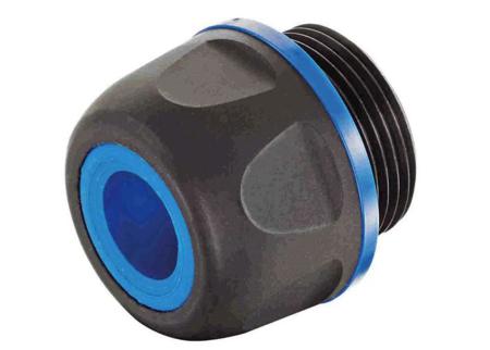 19155035199 HARTING HAN CGM-P F+B Series Black Polyamide Cable Gland, M25 Thread, 16mm min., 18mm max., IP67, IP69
