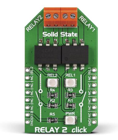 MIKROE-1899 MikroElektronika Relay 2 Click Relay for LCA717 for Motors, Lights