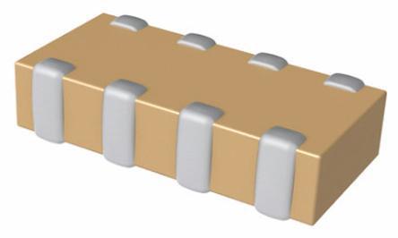 CA064X102K2RACTU KEMET Capacitor Array 1nF 200V dc ±10% 4-way X7R Dielectric 0612 (1632M) Package CA064 Series Surface Mount