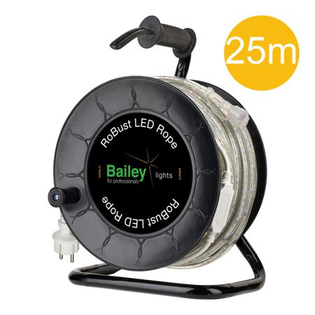 145829 Bailey Electric & Electronics bv 230V ac White LED Strip, 4000K Colour Temp, 25m Length