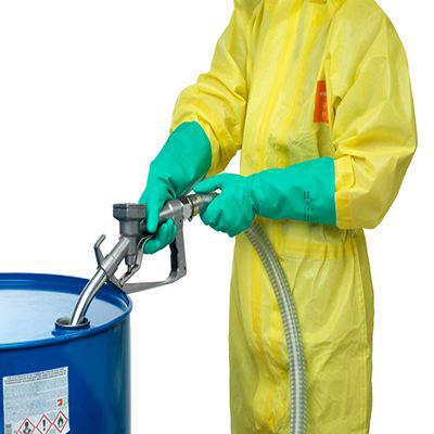 37695VP070 Ansell Alphatec Solvex 37-695 Green Nitrile Chemical Resistant Gloves, Size 7, Nitrile Coating