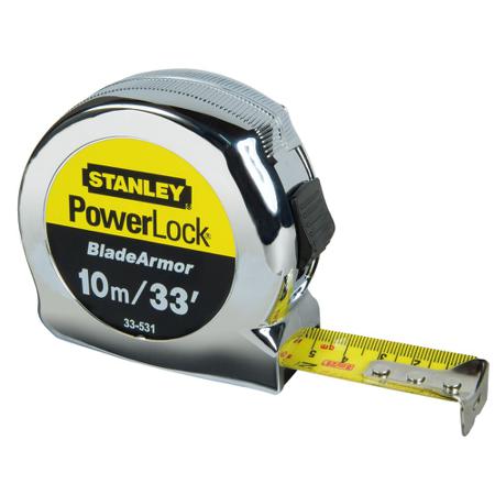 0-33-531 Stanley PowerLock 10m Tape Measure, Metric