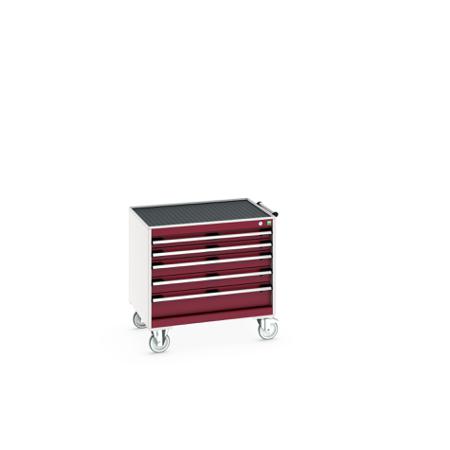 40402107-24V Bott, 5 Drawer Sheet Steel Floor Standing Storage Cabinet, 800 X 650 X 785mm