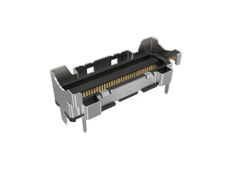 G9912332HR Amphenol Communications Solutions G9912332 Series Receptacle Edge Connector, PCB, 74-Contacts, 0.6mm Pitch, 1-Row
