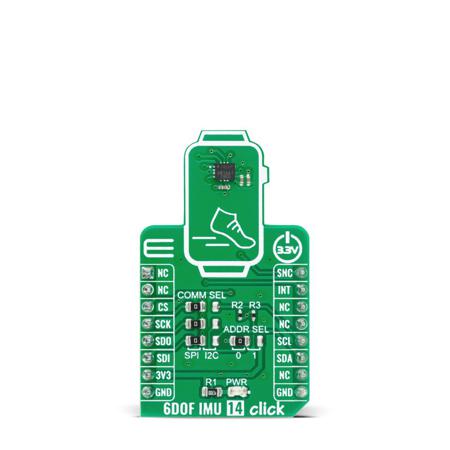 MIKROE-4237 MikroElektronika 6DOF IMU 14 Click for ICM-42688-P ICM-42688-P