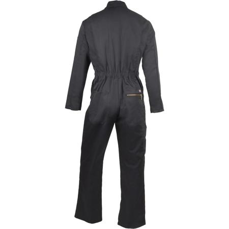 DK0A867TBLK1 Dickies Black Reusable Coverall, XL