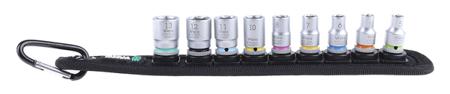 05003883001 Wera , 9 Pieces Socket Set 1/4 in Hexagon Drive