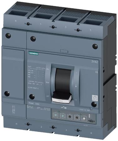3VA2563-6HM42-0AA0 Siemens, SENTRON MCCB 4P 630A, Breaking Capacity 35 kA, Fixed Mount
