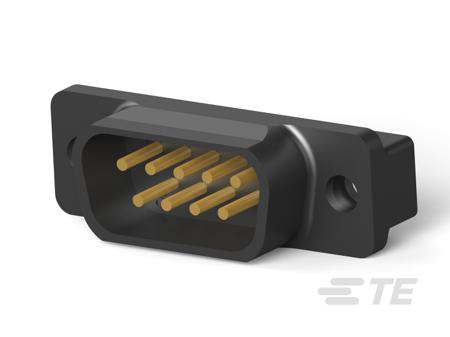 208006-1 TE Connectivity AMPLIMITE 9 Way Board Mount D-sub Connector Plug, 2.74mm Pitch, with Screw Holes