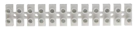 703-3818 RS Pro Non-Fused Terminal Block, 12 Way/Pole, Screw Down Terminals, 4 mm², PP, 380 V
