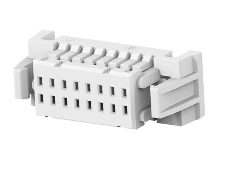 1-2484142-2 TE Connectivity 1-2484142 Series Straight Cable Mount PCB Socket, 16-Contact, 2-Row, 1mm Pitch, Crimp Termination