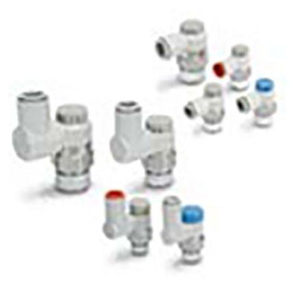 AS2211F-U02-11 SMC AS series Speed Controller, UNI 1/4 Male Inlet Port x 3/8in Tube Outlet Port