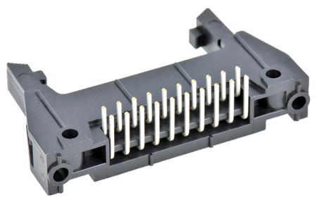 N3428-5302RB 3M 3000 Series Right Angle Through Hole PCB Header, 20 Contact(s), 2.54 mm Pitch, 2 Row, Shrouded