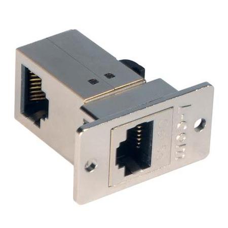 ECF504-SR5E L-Com ECF Series Single-Port RJ45 Ethernet Coupler, Cat5e, Shielded