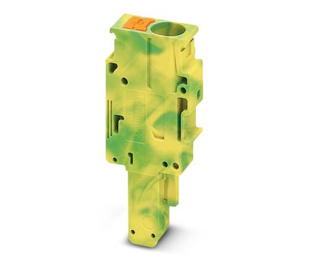 3061680 Phoenix Contact, PP-H 6/ 1-L GNYE, Pluggable Terminal Block, Plug, Push In Termination,
