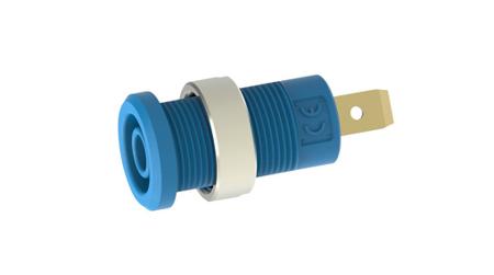 RND-350-00060 4 mm panel socket, 4.8x0.8mm, blue