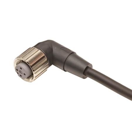 XS2F-M12PUR3A5M Omron Right Angle Female M12 to Unterminated Sensor Cable, 5m