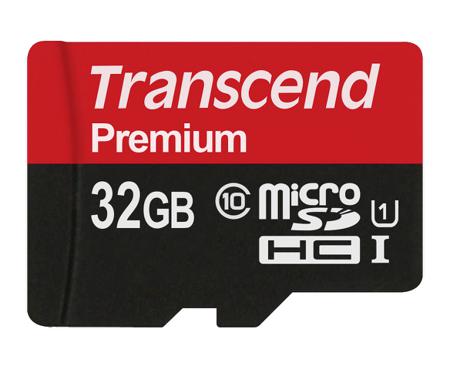 TS32GUSDCU1 Transcend 32 GB MicroSDHC Micro SD Card, Class 10, UHS-1 U1