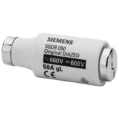 5SD8050 Siemens 50A DIIImm Bottle Fuse, M18 Thread Size, gG, 690V