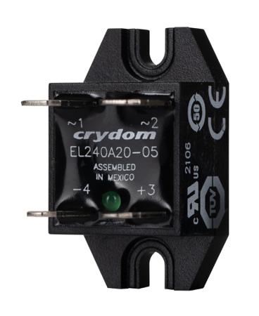 EL240A20-05 Sensata Crydom EL Series Solid State Relay, 20 A Load, Panel Mount, 280 V ac Load, 8 V dc Control