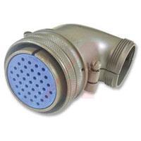 97-3108B-14S-6P-946- connector,metal circ,rt angle plug,size 14s,6 #16 solder pin contact,black fin