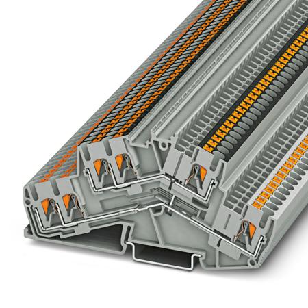 3210603 Phoenix Contact  PTTBS 2.5-TWIN-PV Series Grey, 0.14 → 4mm², Push In Termination