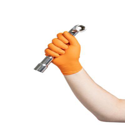 HORNG8-8M Kolmi Hopen HORNG8 Orange Nitrile Extra Grip Work Gloves, Size M, Nitrile Coating