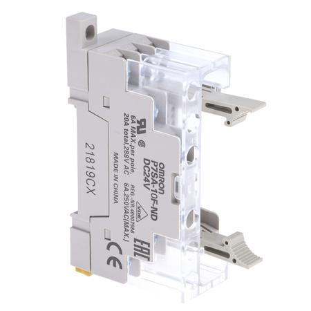 P7SA-10F-ND DC24 Omron G7SA 10 Pin 24V dc DIN Rail Relay Socket, for use with G7SA Series