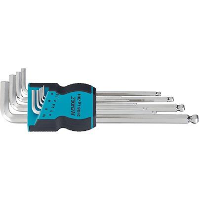 2105LG-9H HAZET 9 piece L Shape Hex Key