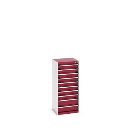 40010123.24V Bott 10 Cabinet, Steel, 1200mm x 525mm x 525mm, Light Grey, Red