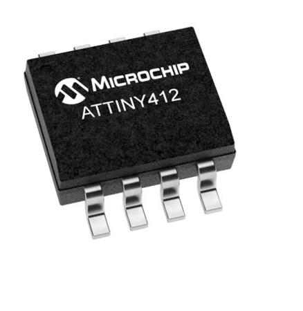 ATTINY412-SSN Microchip, 8 bit AVR, ATTINY412 Microcontroller, 20 MHz, 4kB FLASH, 8-Pin SOIC