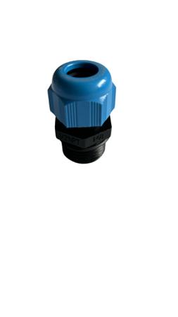 F7422000E SIB SIB-TEC Series Blue Polyamide Cable Gland, M20 Thread, 10mm Min, 14mm Max, IP68