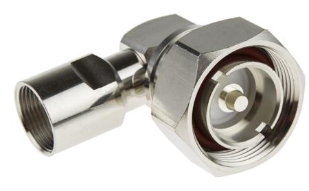 170-6995 RS Pro Cable Mount Right Angle 50Ω 7/16 Connector Plug, Solder Termination