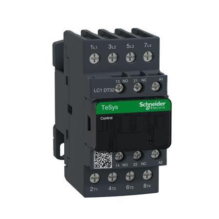 LC1DT32M7 Schneider Electric TeSys D LC1D Contactor, 220 V ac Coil, 4-Pole, 32 A, 4NO, 690 V ac/dc