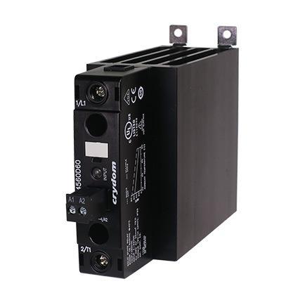 DR4560A60J Sensata Crydom DR45 Series Solid State Relay, 60 A Load, DIN Rail Mount, 600 V ac Load