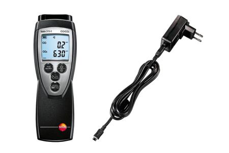 0632 3153 Testo testo 315-3 Data Logging Air Quality Monitor for CO2, +40°C Max, 95%RH Max, Battery-Powered