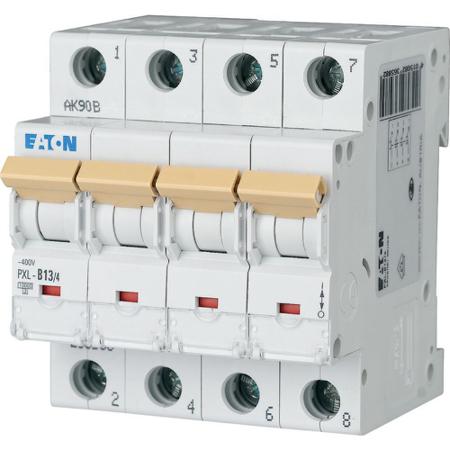 236614 PXL-C13/4 Eaton xPole - PXL PXL MCB, 4P, 13A Curve C, 400V AC, 10 kA Breaking Capacity