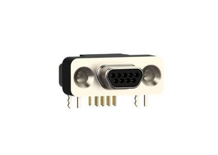 581-M09-113L461 Norcomp 581 9 Way Right Angle Panel Mount D-sub Connector Plug, 1.27mm Pitch