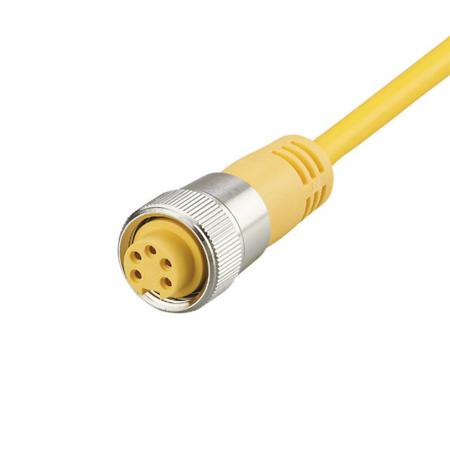 E11246 ifm electronic Female 1 way 7/8 In Socket to Unterminated Unterminated Actuator/Sensor Cable, 5 m