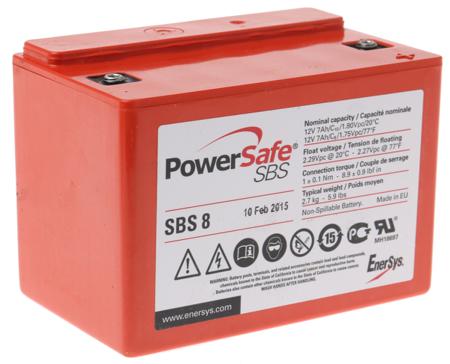 RSAMP3716 Enersys 12V M4 Sealed Lead Acid Battery, 7Ah