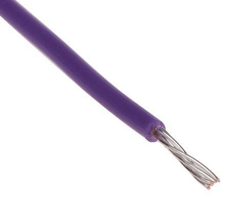 873-9706 RS Pro Purple, 100m PTFE UL1213 Hook Up Wire 24 AWG