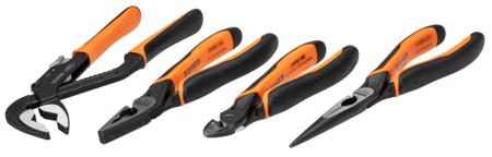 FF1E4001 Bahco 4-Piece Plier Set, 180 mm Overall