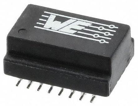 7490100111A Surface Mount Lan Ethernet Transformer, 12.7 x 8.8mm