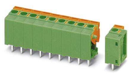 1791790 Phoenix Contact FFKDSA1/V1-5.08- 8 Series PCB Terminal Block, 8-Contact, 5.08mm Pitch, Through Hole Mount, Spring Cage