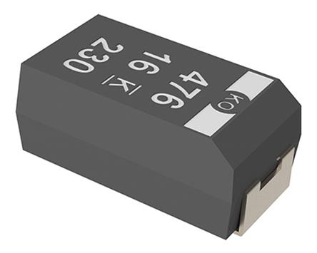 T520B107M006ATE040 KEMET 100μF Surface Mount Polymer Capacitor, 6.3V dc